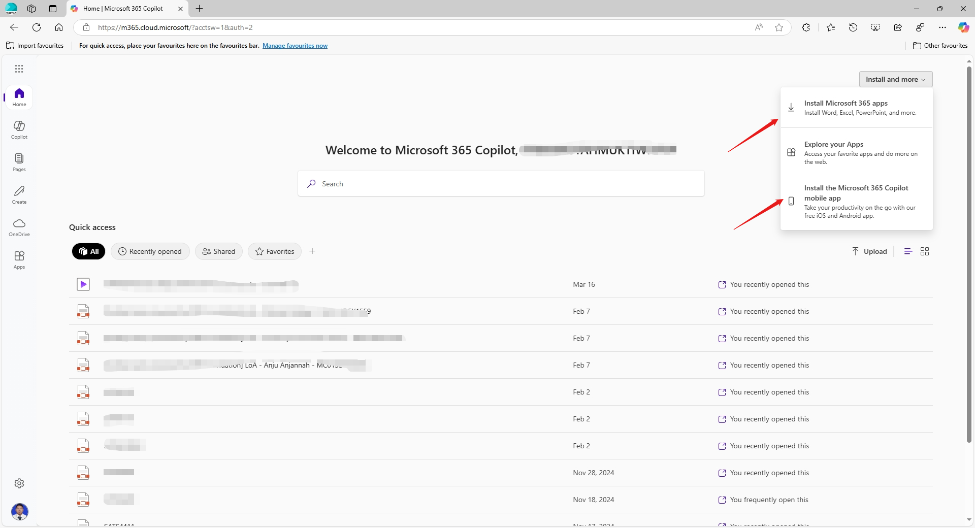 Gambar 2: Halaman pengunduhan Office di portal Office 365