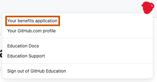 Gambar 8: Daftar benefit Student Developer Pack dan tombol aktivasi